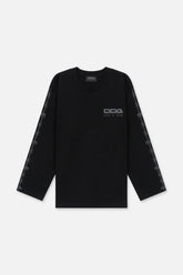RTA Kash Black Barbwire Long Sleeve Tee at Gravity NYC